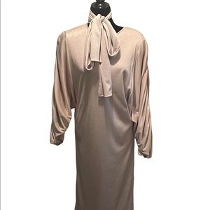 Vintage 60s Bold Pussy Bow Dress